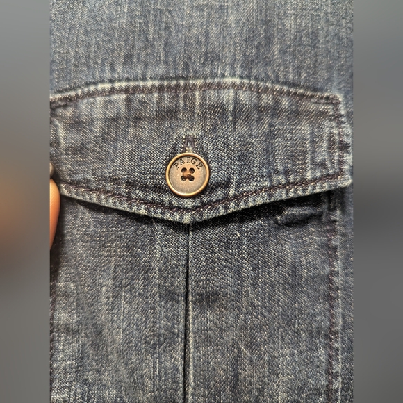 PAIGE denim shirt (M) - Picture 5 of 6
